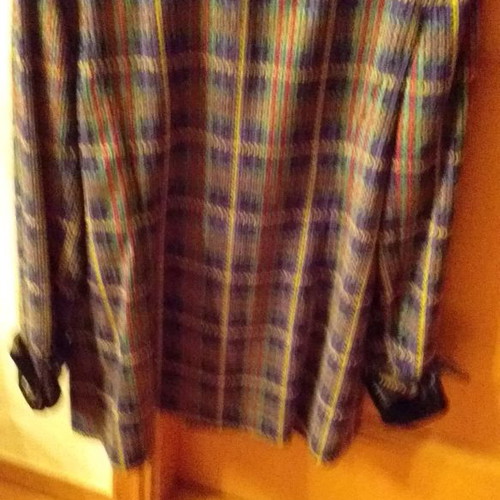 Velvet kazaka used, size L, multicolor