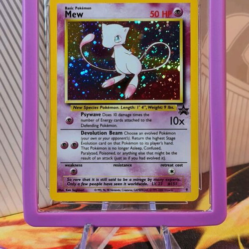 Mew 2000 Black Star Promo Pokémon League card pristine