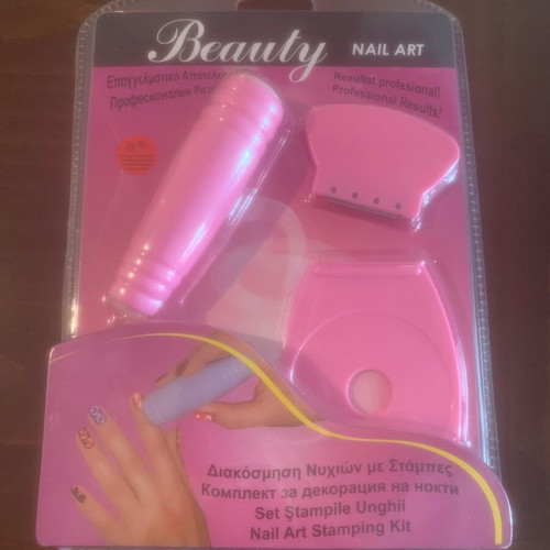 Nail decoration set with stamps new with tags
