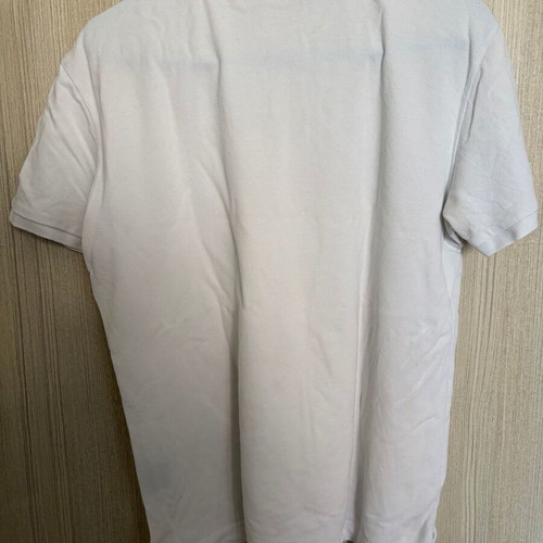 Barbour Polo shirt white used, large, fits medium