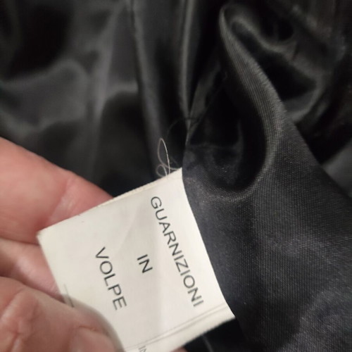 Conbipel short rabbit fur coat like new, black