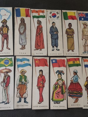 Melo Collectible Stickers used, national costumes, pack of 12