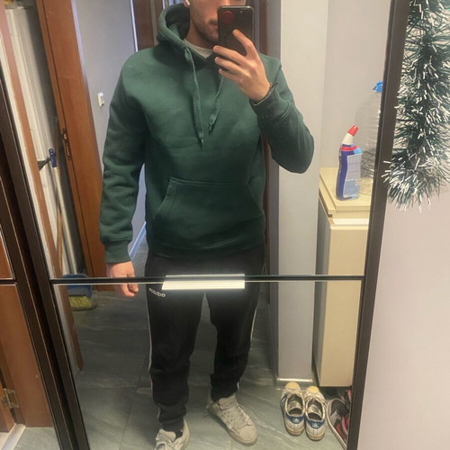 Bershka green hoodie size M like new
