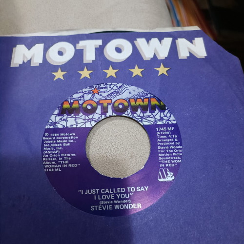Lp 45 rpm Stevie Wonder I Just Called To Say I Love You used