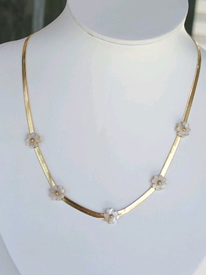 Steel Necklace New White Gold