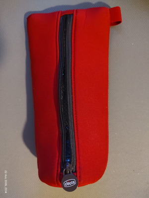 Chicco insulated bottle bag, red