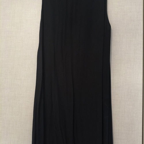 Platinum summer dress kaftan black with gold ancient Greek designs one size like new