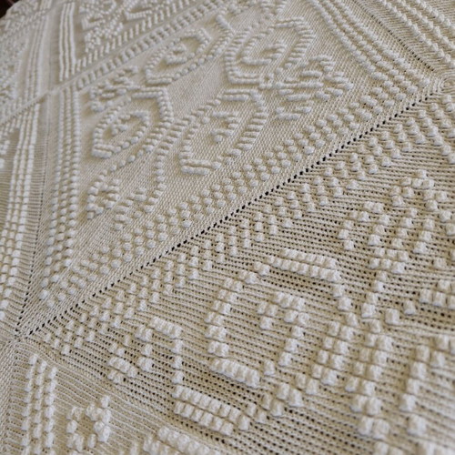 Handmade throw used 130 x 190