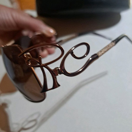 Sunglasses, metal frame, brown, Roberto Cavalli