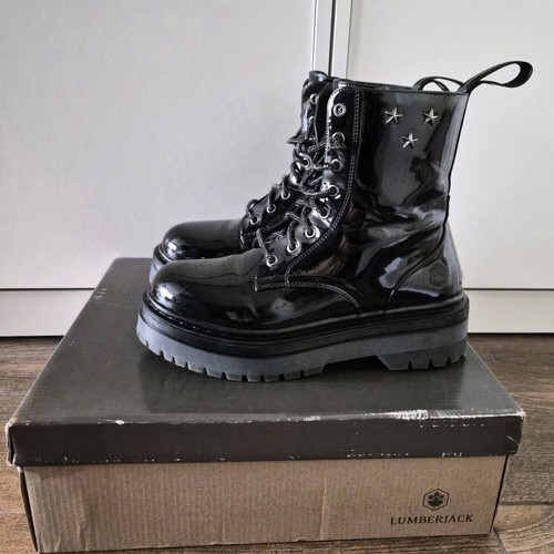 Lumberjack boots like new, black, size 37