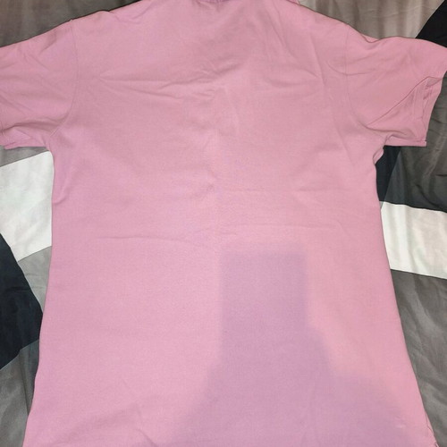 Pink short sleeve polo shirt used, size S/L