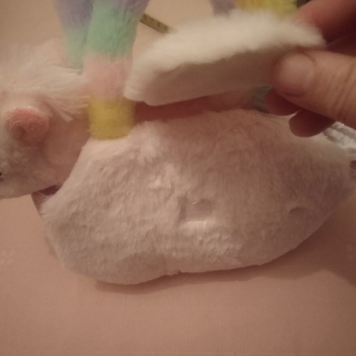 Children's plush bag like new with stuffed animal