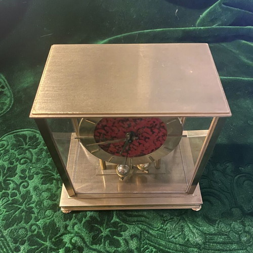 Hettich table clock used, analog, made in Germany