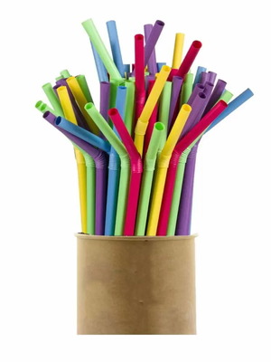 Biodegradable paper straws pack of 25 bendable new