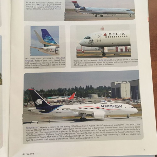 Airways Magazine 12 issues like new, year 2013