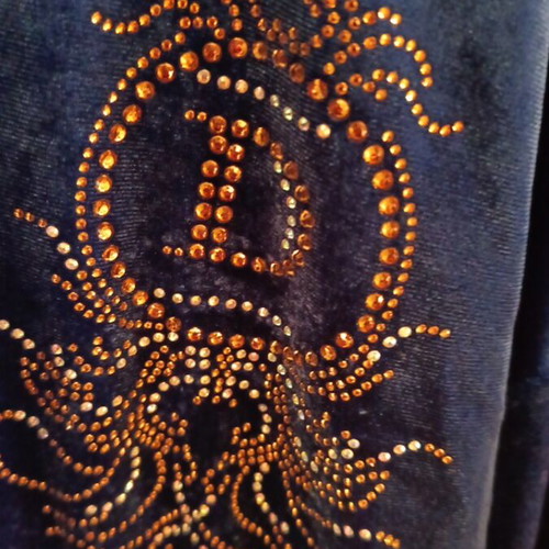 Damiano Milano velvet tracksuit blue navy like new
