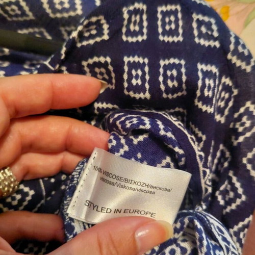 Caftan Achilleas Accessories like new, blue, viscose fabric