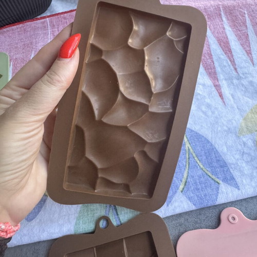 Silicone molds for candles like new, set of 7 chocolate designs