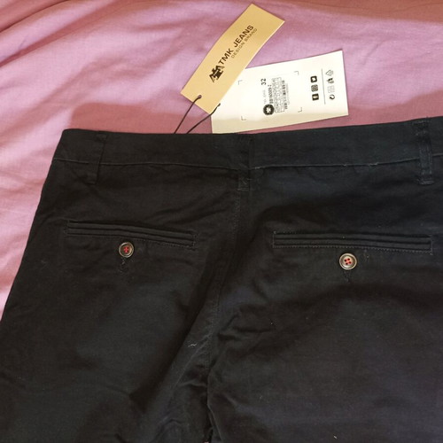 Chino pants new, black, size 32 with zipper