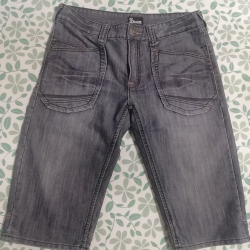 No Name bermuda shorts new, gray and blue, size L