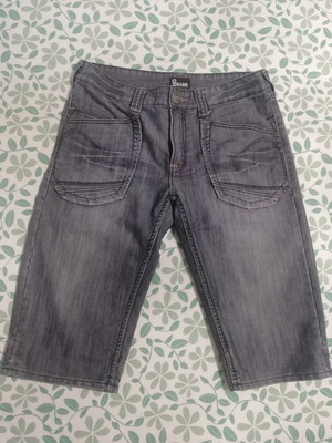 No Name bermuda shorts new, gray and blue, size L
