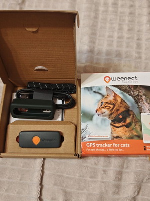 Weenect XS Black Edition GPS tracker για γάτες με αυθεντικό σετ