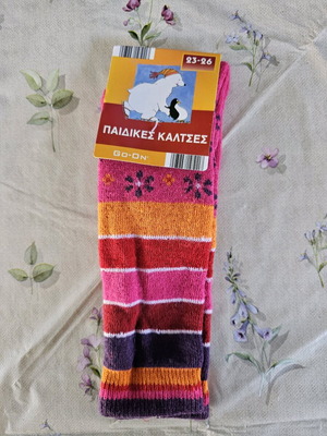 Children's socks new, girls' thick winter size 23-26