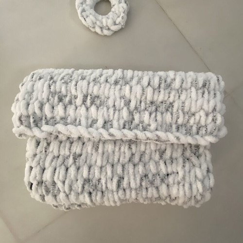 Handmade knitted book cover like new