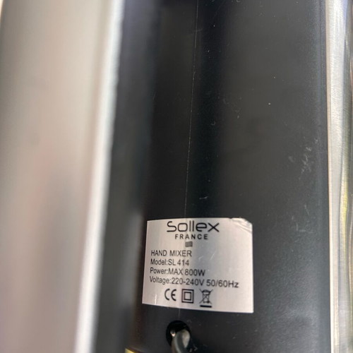 Hand Mixer Sollex France 800W used with stand and attachments