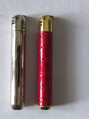 Refillable lighters empty used, pack of 2