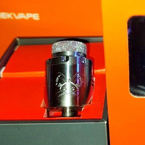 Hellvape Dead Rabbit V3 RDA 24mm silver like new