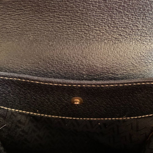 Valentino shoulder bag used, dark blue, leather