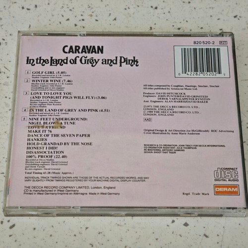 Caravan In the Land of Grey and Pink CD, rock