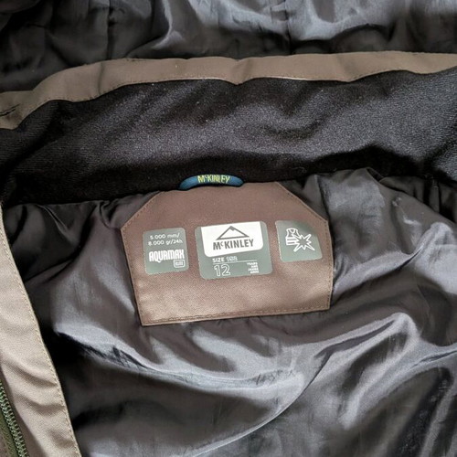 McKinley Aquamax Kids Winter Jacket 12 Years 152 cm Like New Khaki