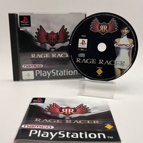 Rage Racer PlayStation 1 used, very good condition, with manual and Namco Demo Disk