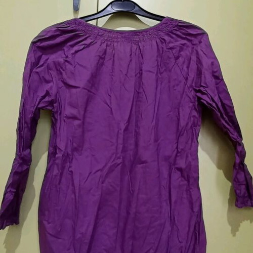 TCM blouse spring with three-quarter sleeves like new, purple, size S