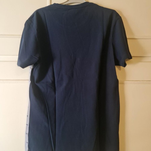 Ανδρικό t-shirt Zara μπλε ελαφρώς μεταχειρισμένο, μέγεθος L