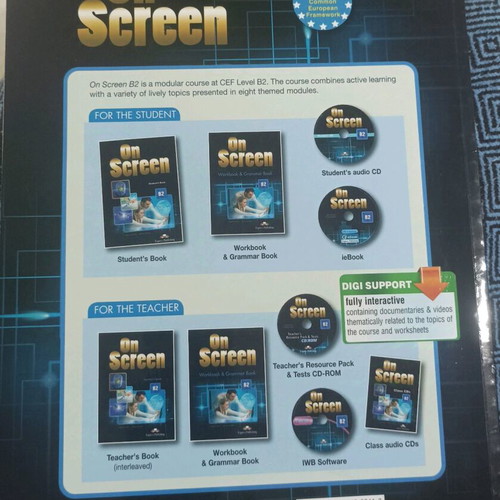 On Screen Workbook and Grammar Book B2 used