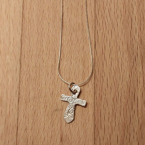 925 Silver Cross with Chain like new