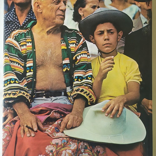 Pablo Picasso Man and His Work hardcover book used, English