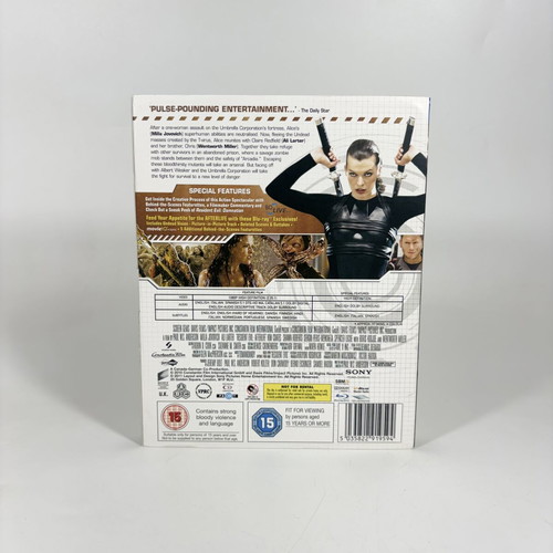 Resident Evil Afterlife Blu-ray like new with English subtitles
