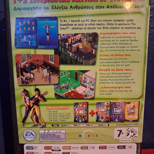 The Sims Triple Deluxe PC like new