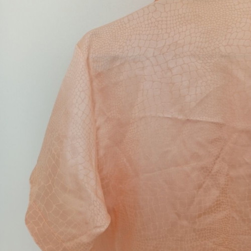 Satin women's nightshirt, orange, size M