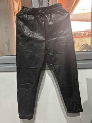 Mayoral leather pants like new, size 158 cm, black