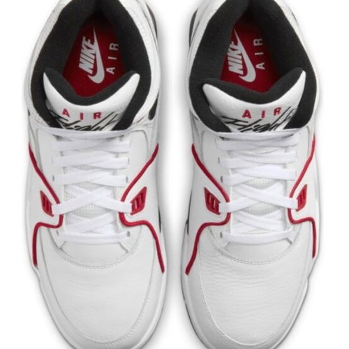 Nike Air Flight ‘89 shoes new, white with red details, size 44.5