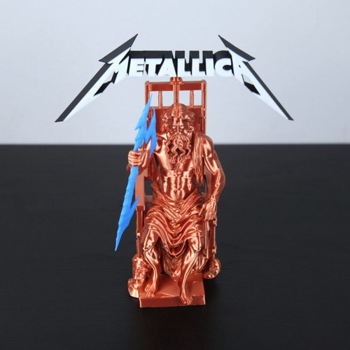 Zeus Metallica Edition statue new, decorative art piece