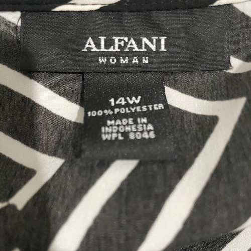 Alfani Stripe Patch Shirt Dress in black and white, like new, size XL