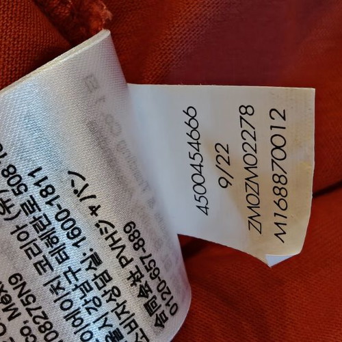 Calvin Klein t-shirt coral with white pocket, like new, size M