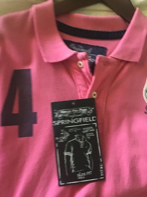 Polo Springfield XL καινούργιο ροζ