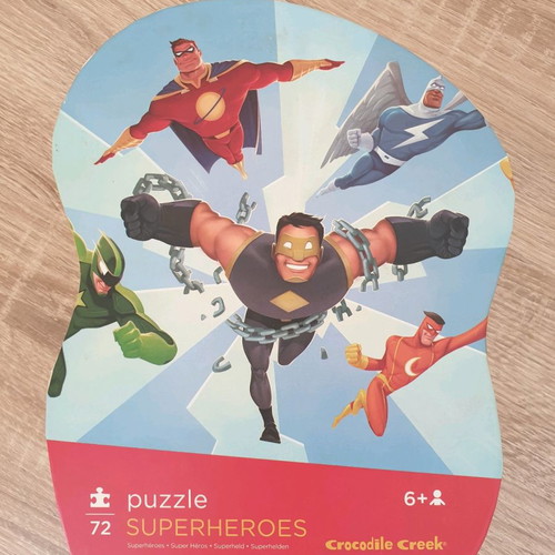 Superheroes Crocodile Creek puzzle used